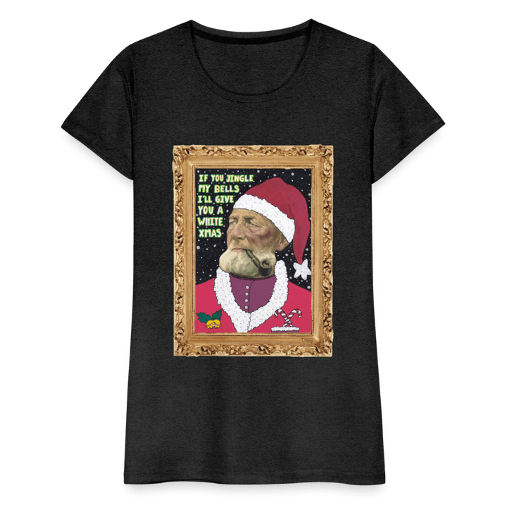 Klaus Santa - Premuim Dame T-shirt - Dame premium T-shirt - charcoal - Dajlig.dk