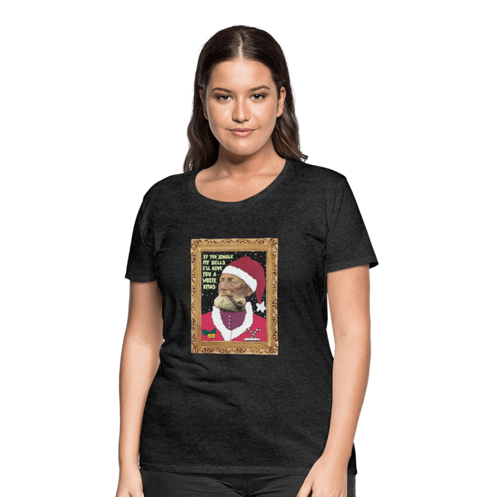Klaus Santa - Premuim Dame T-shirt - Dame premium T-shirt - charcoal - Dajlig