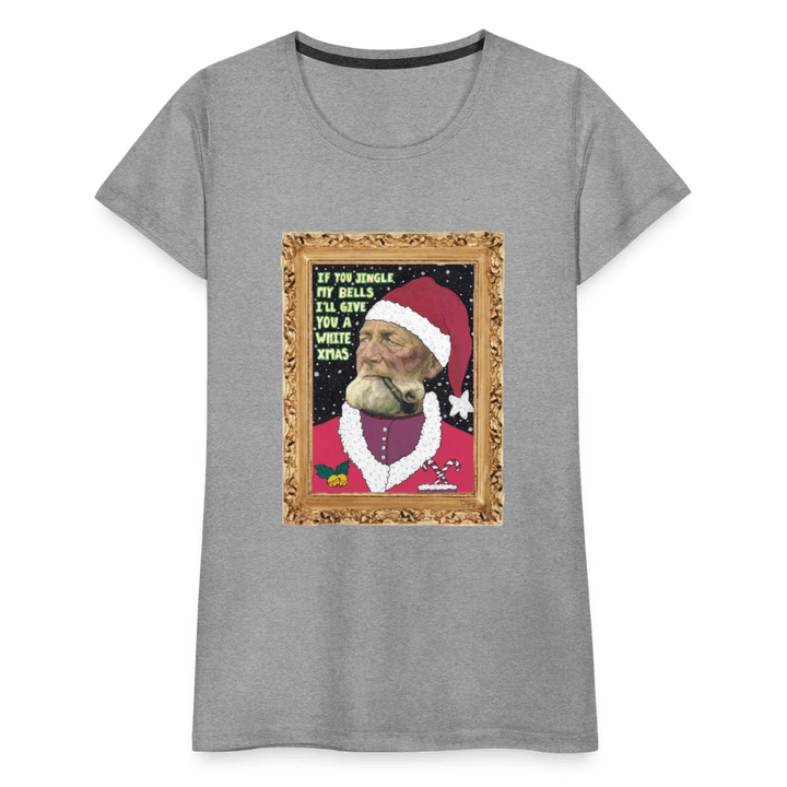 Klaus Santa - Premuim Dame T-shirt - Dame premium T-shirt - grå meleret - Dajlig