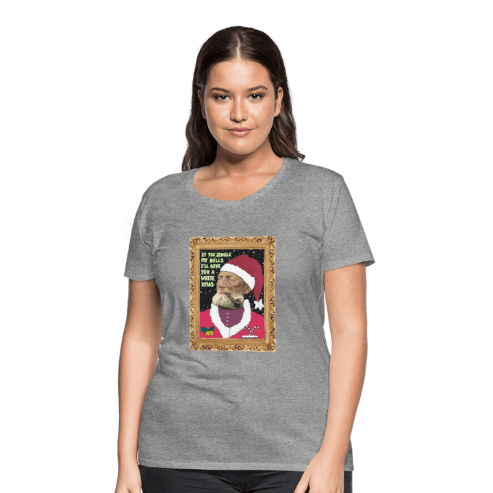 Klaus Santa - Premuim Dame T-shirt - Dame premium T-shirt - grå meleret - Dajlig