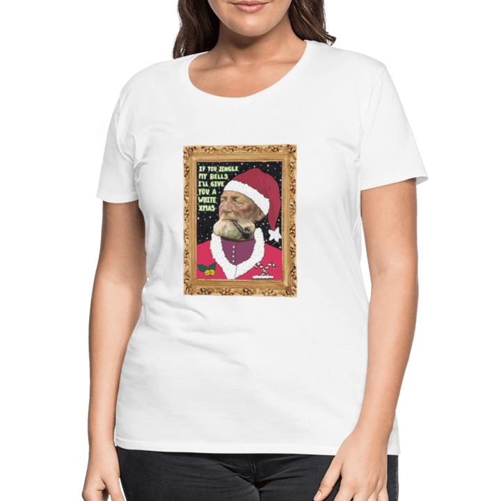 Klaus Santa - Premuim Dame T-shirt - Dame premium T-shirt - hvid - Dajlig
