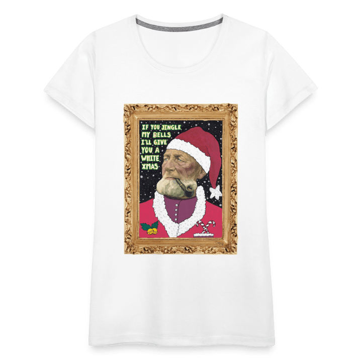 Klaus Santa - Premuim Dame T-shirt - Dame premium T-shirt - hvid - Dajlig.dk