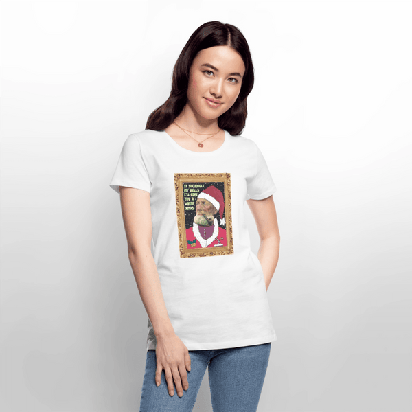 Klaus Santa - Premuim Dame T-shirt - Dame premium T-shirt - hvid - Dajlig