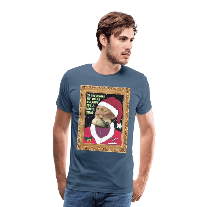 Klaus Santa - Premuim Herre T-shirt - Herre premium T-shirt - blågrå - Dajlig.dk