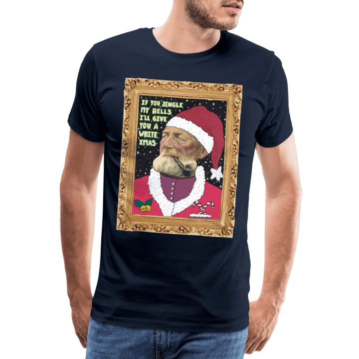 Klaus Santa - Premuim Herre T-shirt - Herre premium T-shirt - marineblå - Dajlig.dk