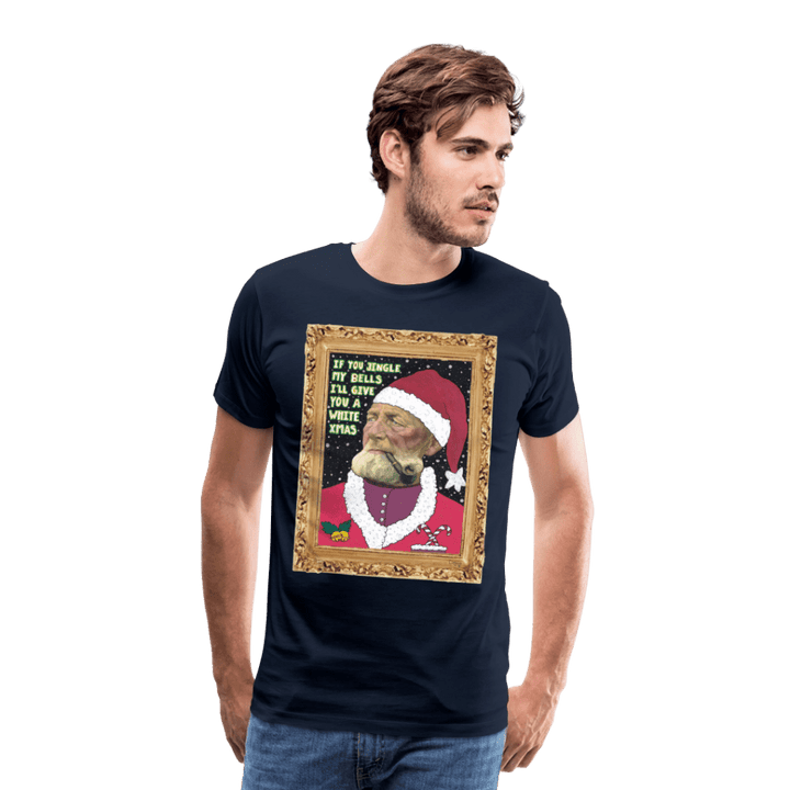 Klaus Santa - Premuim Herre T-shirt - Herre premium T-shirt - marineblå - Dajlig.dk