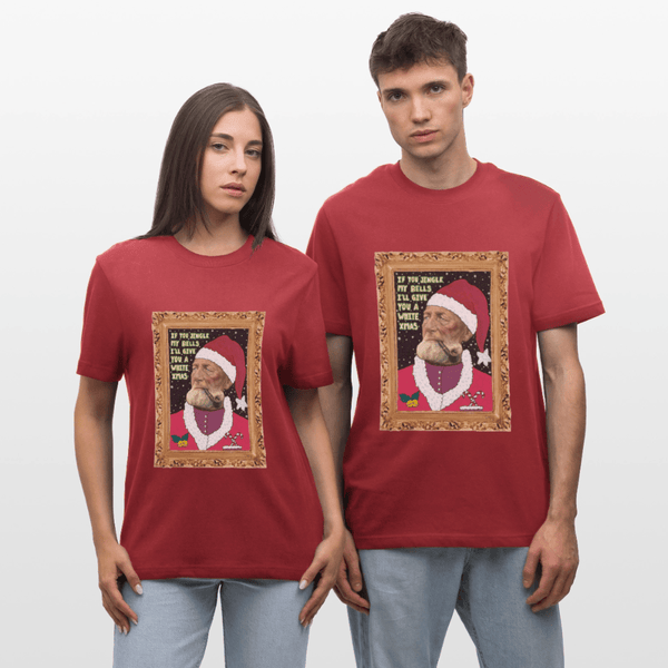 Klaus Santa - Unisex T-shirt - Stanley/Stella Relaxed Fit økologisk unisex - T-shirt Sparker - jordrød - Dajlig