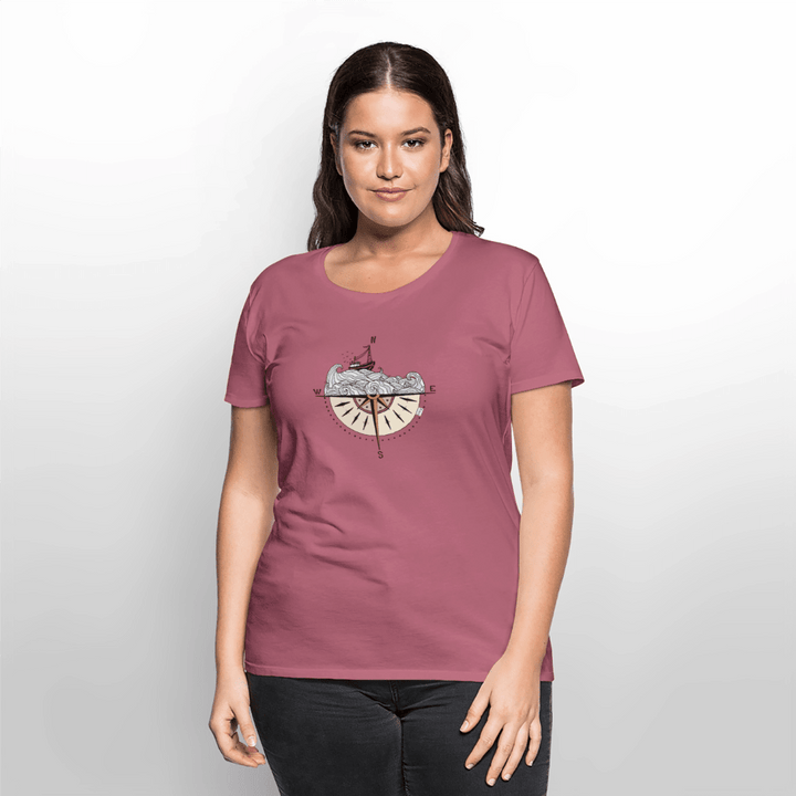 Kompasset - Eksklusiv Dame T-shirt - Dame premium T-shirt - mauve - Dajlig