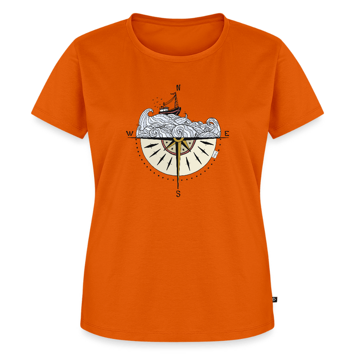 Kompasset - Eksklusiv Dame T-shirt - Dame premium T-shirt - orange - Dajlig