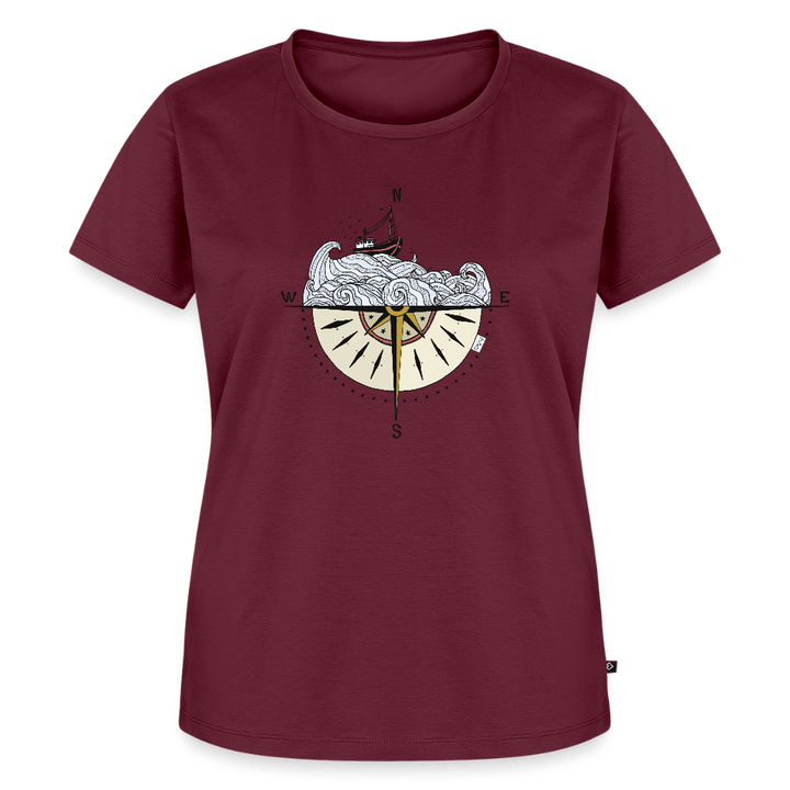 Kompasset - Eksklusiv Dame T-shirt - Dame premium T-shirt - vinrød - Dajlig