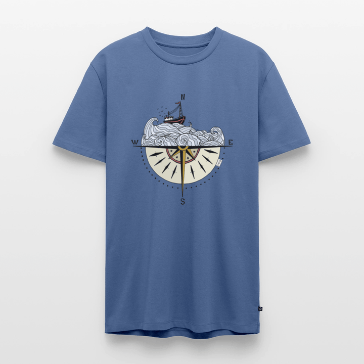 Kompasset - Eksklusiv Herre T-shirt - Herre premium T-shirt - dueblå - Dajlig