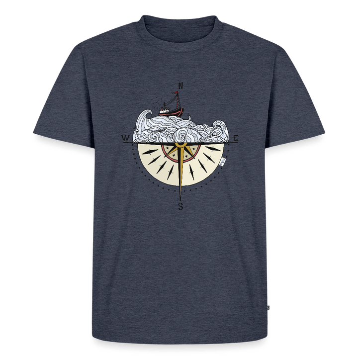 Kompasset - Eksklusiv Herre T-shirt - Herre premium T-shirt - jeansblå - Dajlig