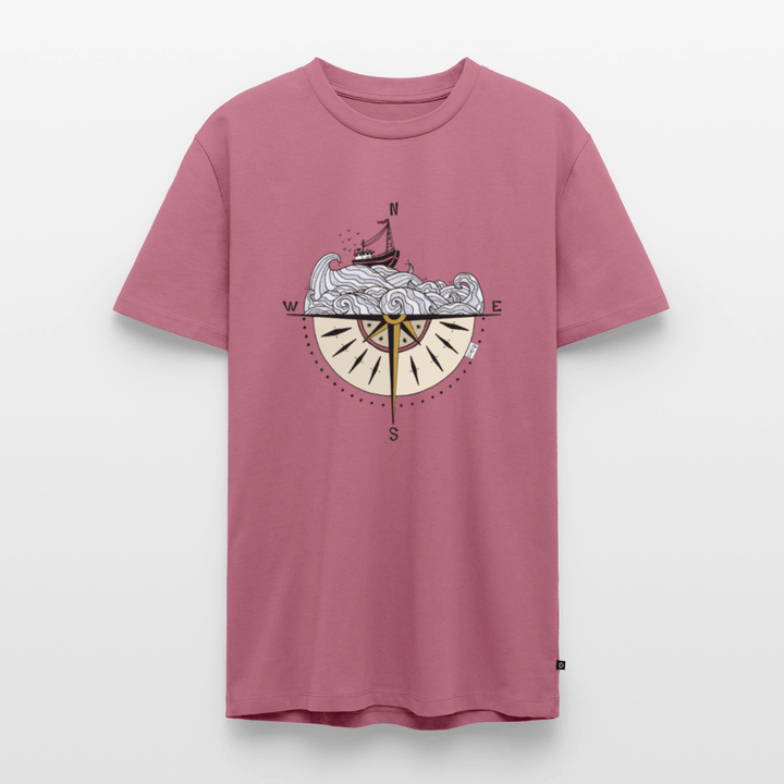 Kompasset - Eksklusiv Herre T-shirt - Herre premium T-shirt - mauve - Dajlig