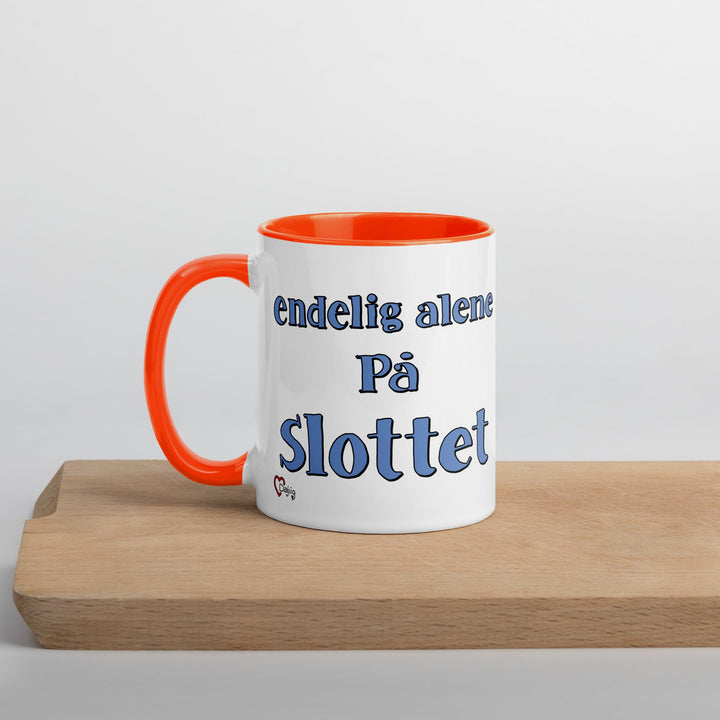 Konge krus - Endelig alene på slottet - Krus - Orange - Dajlig.dk