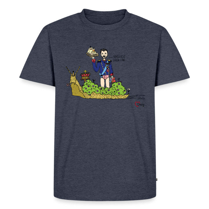 Konge Snegl - Eksklusiv Herre T-shirt - Herre premium T-shirt - jeansblå - Dajlig