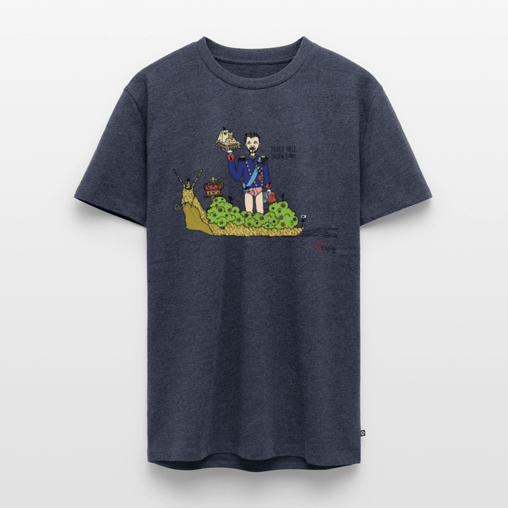 Konge Snegl - Eksklusiv Herre T-shirt - Herre premium T-shirt - jeansblå - Dajlig
