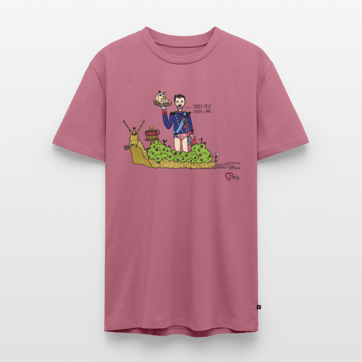 Konge Snegl - Eksklusiv Herre T-shirt - Herre premium T-shirt - mauve - Dajlig