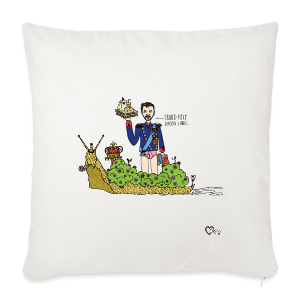 Konge Snegl - Sofapude - Sofapude med fyld 44 x 44 cm - naturhvid - Dajlig