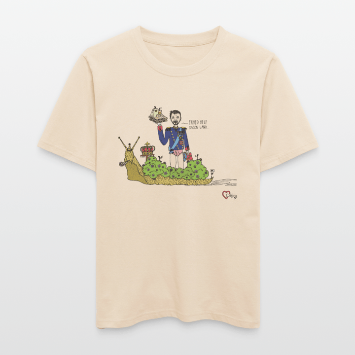 Konge Snegl - Unisex T-shirt - Stanley/Stella Relaxed Fit økologisk unisex - T-shirt Sparker - råhvid - Dajlig