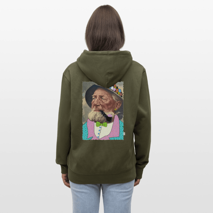 Krymmel Kaj - Kraftig Unisex Hættetrøje m. lynlås - Stanley/Stella økologisk unisex - hættejakke CULTIVATOR - khaki - Dajlig
