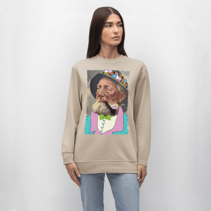 Krymmel Kaj - Kraftig Unisex Sweatshirt - Stanley/Stella økologisk unisex - sweatshirt CHANGER - beige - Dajlig