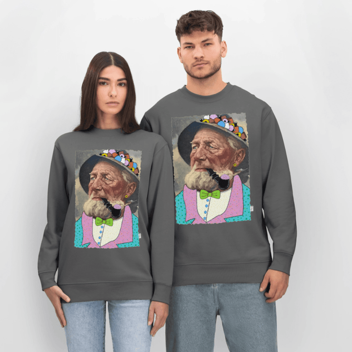 Krymmel Kaj - Kraftig Unisex Sweatshirt - Stanley/Stella økologisk unisex - sweatshirt CHANGER - charcoal - Dajlig