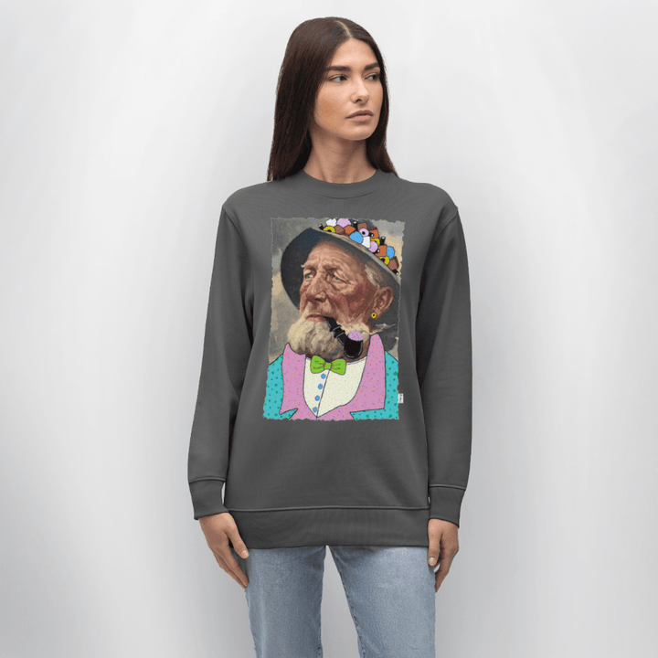 Krymmel Kaj - Kraftig Unisex Sweatshirt - Stanley/Stella økologisk unisex - sweatshirt CHANGER - charcoal - Dajlig