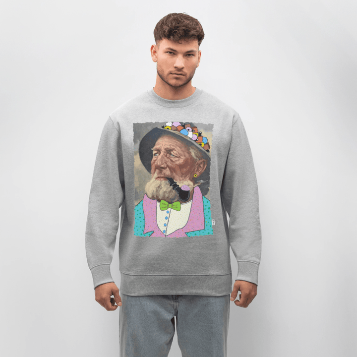 Krymmel Kaj - Kraftig Unisex Sweatshirt - Stanley/Stella økologisk unisex - sweatshirt CHANGER - grå meleret - Dajlig