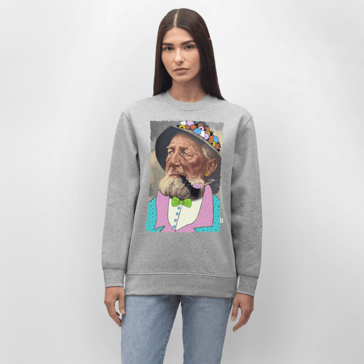 Krymmel Kaj - Kraftig Unisex Sweatshirt - Stanley/Stella økologisk unisex - sweatshirt CHANGER - grå meleret - Dajlig