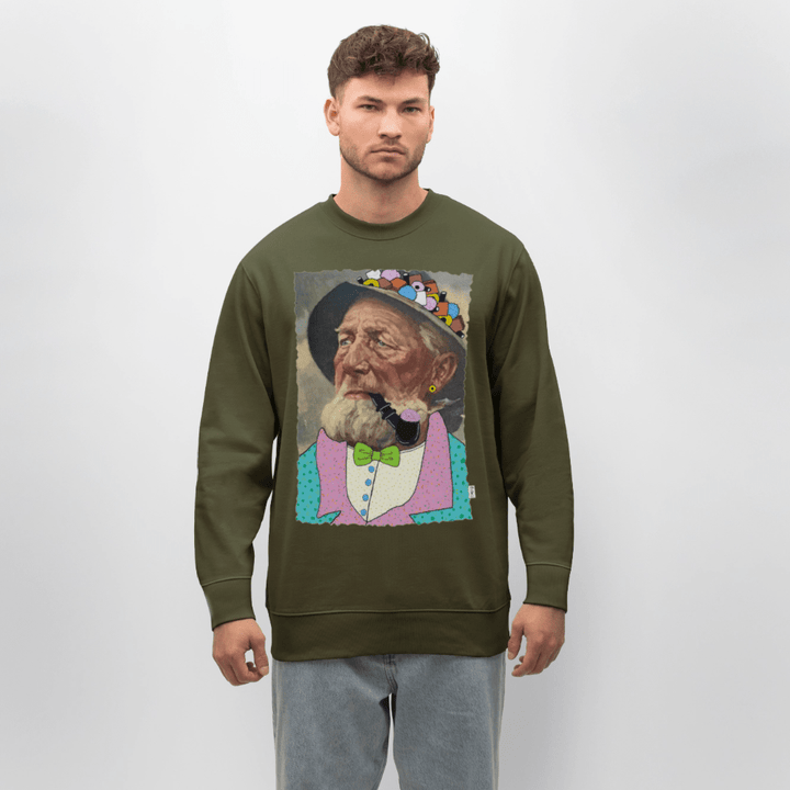 Krymmel Kaj - Kraftig Unisex Sweatshirt - Stanley/Stella økologisk unisex - sweatshirt CHANGER - khaki - Dajlig