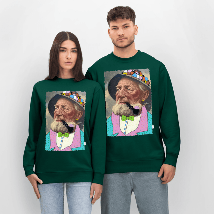 Krymmel Kaj - Kraftig Unisex Sweatshirt - Stanley/Stella økologisk unisex - sweatshirt CHANGER - skovgrøn - Dajlig