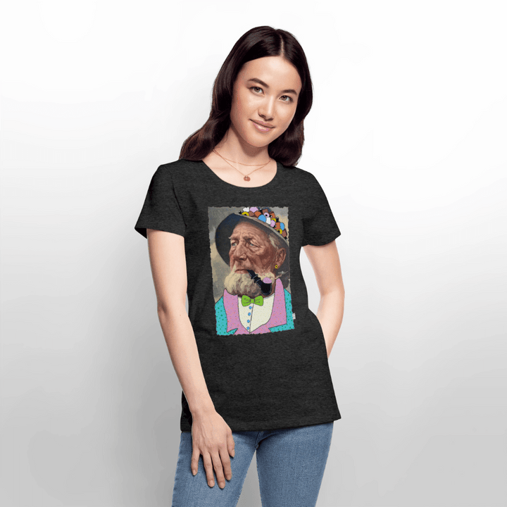 Krymmel Kaj - Premium Dame T-shirt - Dame premium T-shirt - antracit meleret - Dajlig
