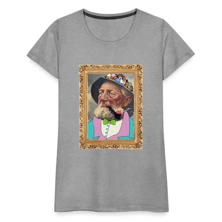 Krymmel Kaj - Premium Dame T-shirt - Dame premium T-shirt - grå meleret - Dajlig