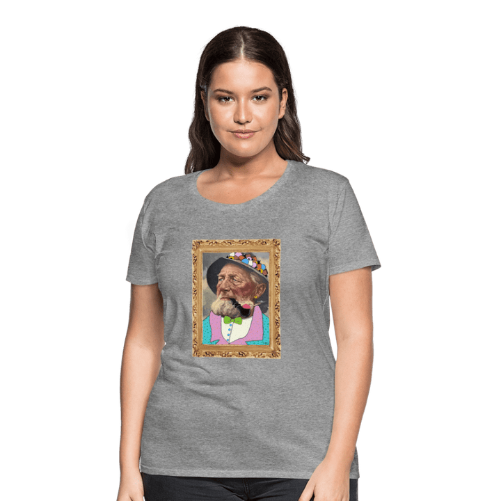 Krymmel Kaj - Premium Dame T-shirt - Dame premium T-shirt - grå meleret - Dajlig