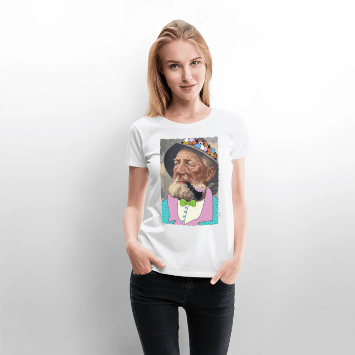 Krymmel Kaj - Premium Dame T-shirt - Dame premium T-shirt - hvid - Dajlig