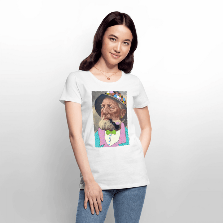 Krymmel Kaj - Premium Dame T-shirt - Dame premium T-shirt - hvid - Dajlig