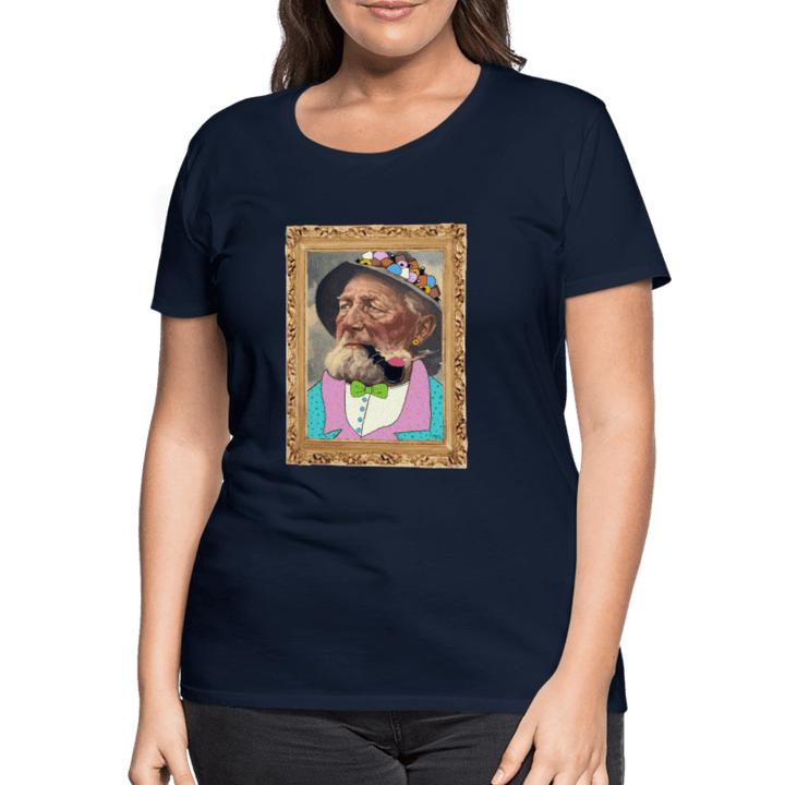 Krymmel Kaj - Premium Dame T-shirt - Dame premium T-shirt - marineblå - Dajlig