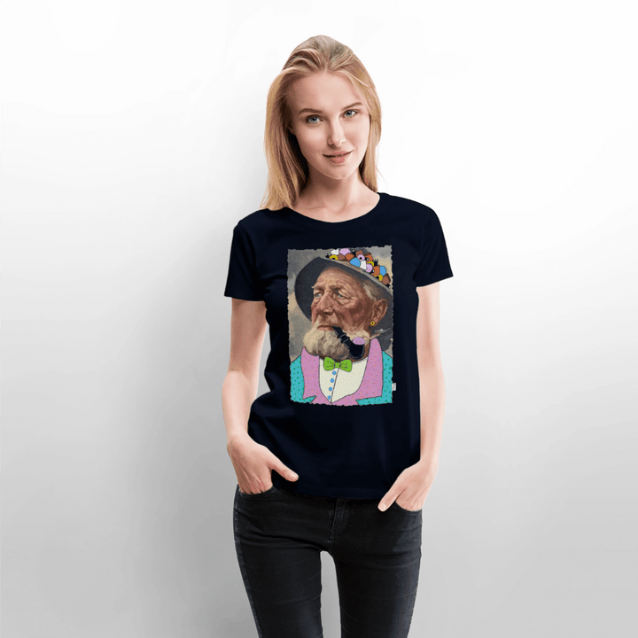 Krymmel Kaj - Premium Dame T-shirt - Dame premium T-shirt - navy - Dajlig