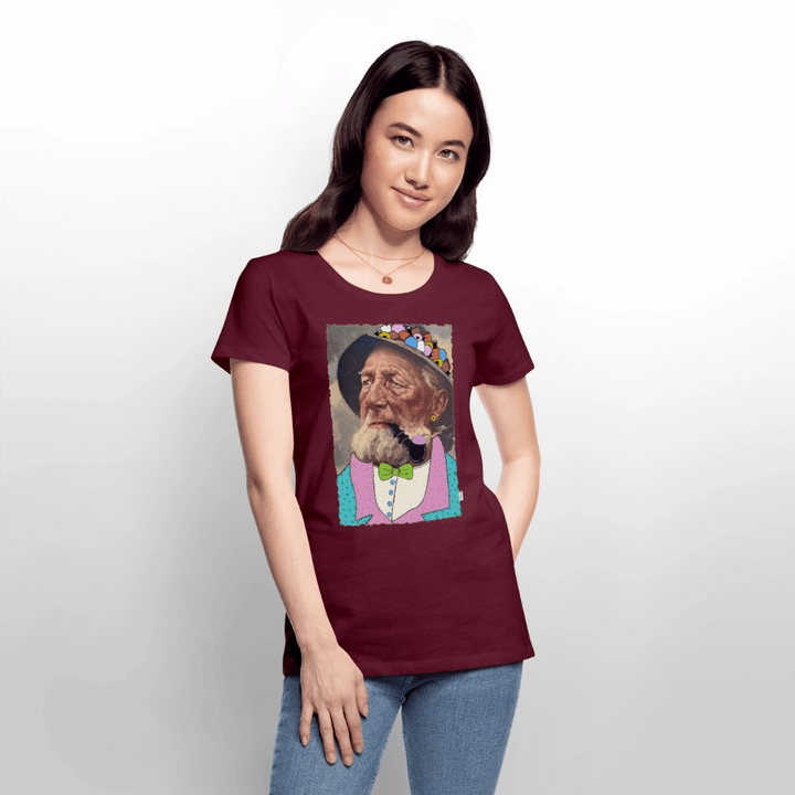 Krymmel Kaj - Premium Dame T-shirt - Dame premium T-shirt - vinrød - Dajlig