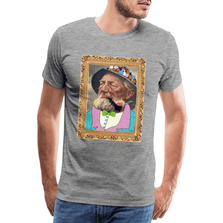 Krymmel Kaj - Premium Herre T-shirt - Herre premium T-shirt - grå meleret - Dajlig