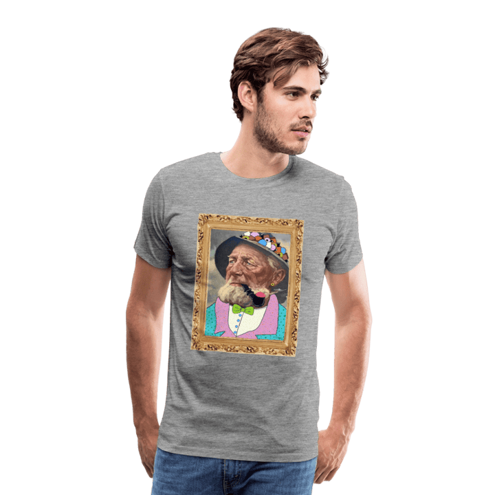 Krymmel Kaj - Premium Herre T-shirt - Herre premium T-shirt - grå meleret - Dajlig