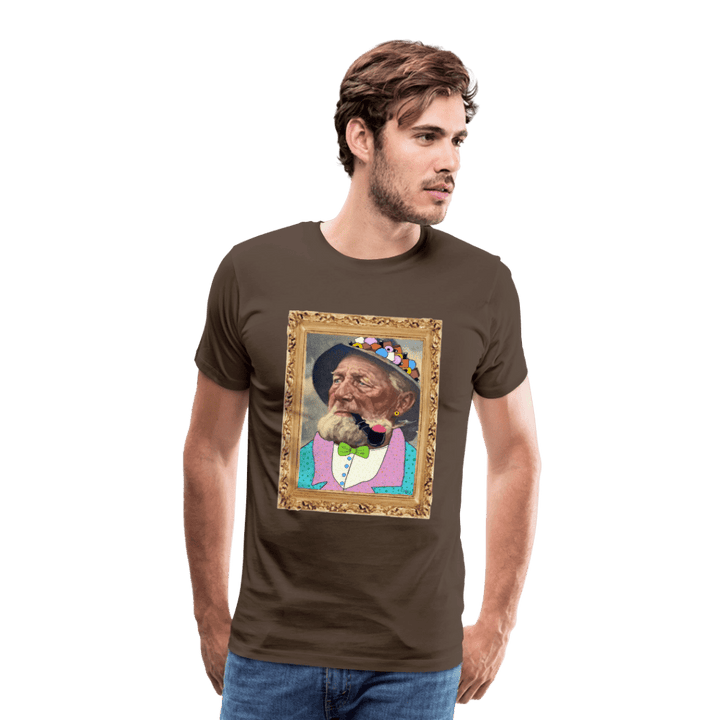 Krymmel Kaj - Premium Herre T-shirt - Herre premium T-shirt - gråbrun - Dajlig