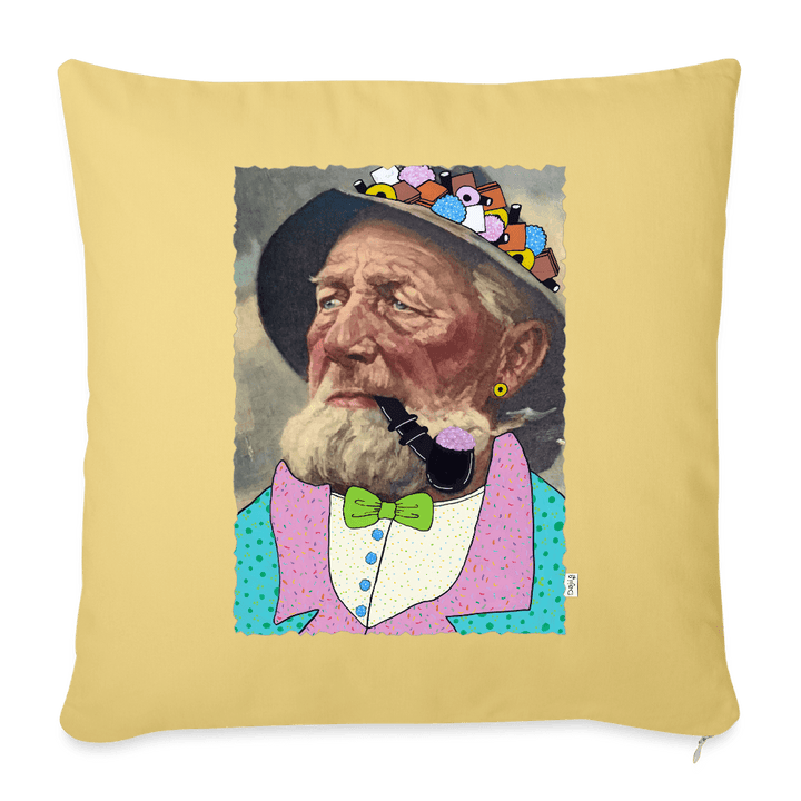 Krymmel Kaj - Sofapude betræk - Pudebetræk 45 x 45 cm - støvet gul - Dajlig
