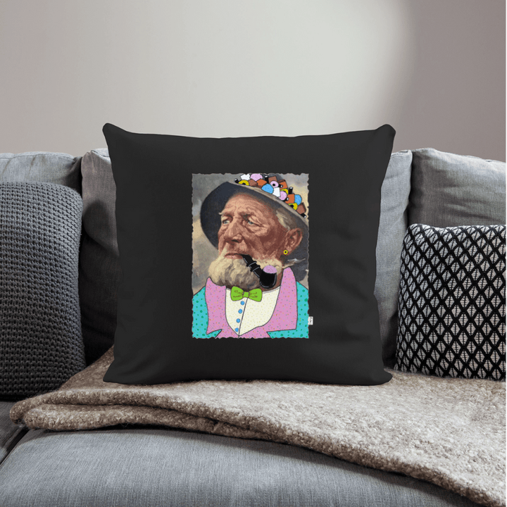 Krymmel Kaj - Sofapude - Sofapude med fyld 44 x 44 cm - sort - Dajlig