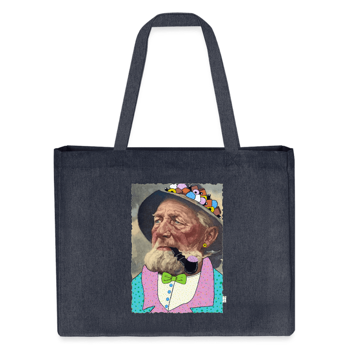 Krymmel Kaj - Stor kraftig mulepose i genbrugsstof - Stanley/Stella recycled shopping bag - dybblå - Dajlig