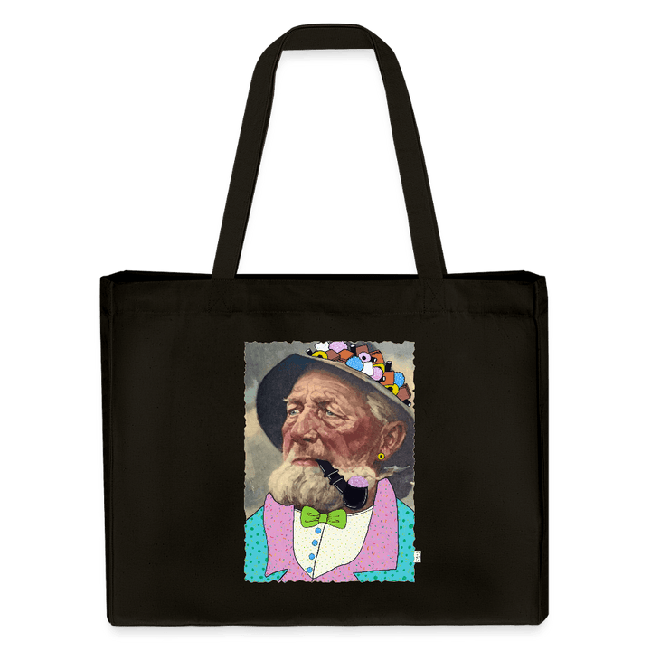 Krymmel Kaj - Stor kraftig mulepose i genbrugsstof - Stanley/Stella recycled shopping bag - sort - Dajlig