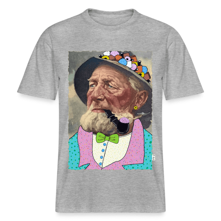 Krymmel Kaj - Unisex T-shirt - Stanley/Stella Relaxed Fit økologisk unisex - T-shirt Sparker - grå meleret - Dajlig