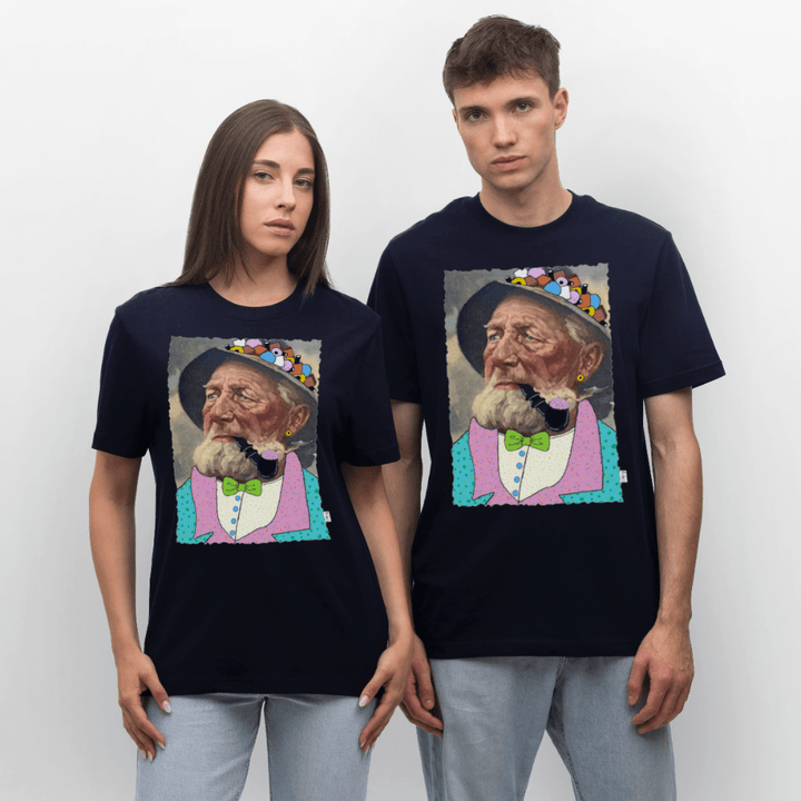 Krymmel Kaj - Unisex T-shirt - Stanley/Stella Relaxed Fit økologisk unisex - T-shirt Sparker - navy - Dajlig
