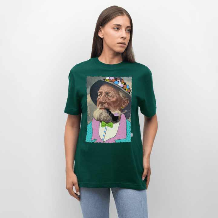 Krymmel Kaj - Unisex T-shirt - Stanley/Stella Relaxed Fit økologisk unisex - T-shirt Sparker - skovgrøn - Dajlig