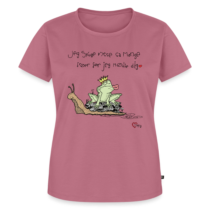 Kysse Frø Snegl - Eksklusiv Dame T-shirt - Dame premium T-shirt - mauve - Dajlig